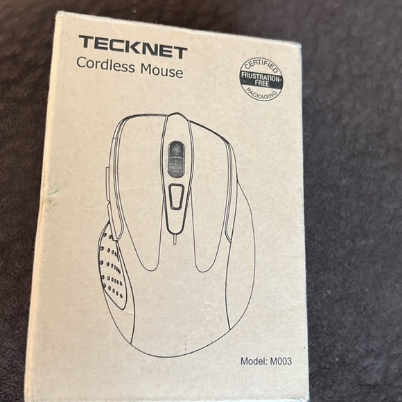 TECKNET CORDLESS MOUSE MODEL M003 NEW IN BOX BLUE - Picture 1 of 8